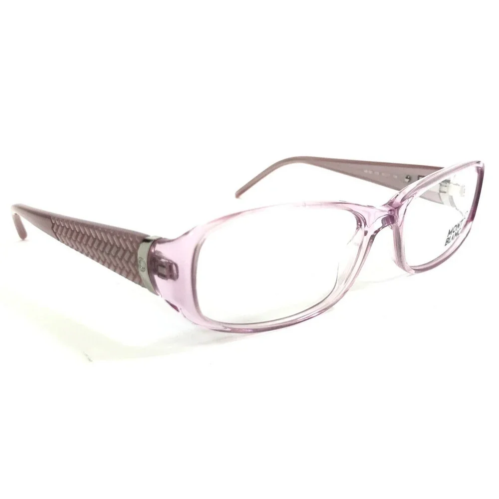 Montblanc Eyeglasses Frames MB303 078 Clear Pink Purple Rectangular 53-17-135